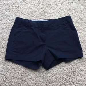 J crew navy chino shorts